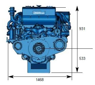 Baudouin - NEW Baudouin 8M26.2 600hp Heavy Duty Marine Diesel Engine Package