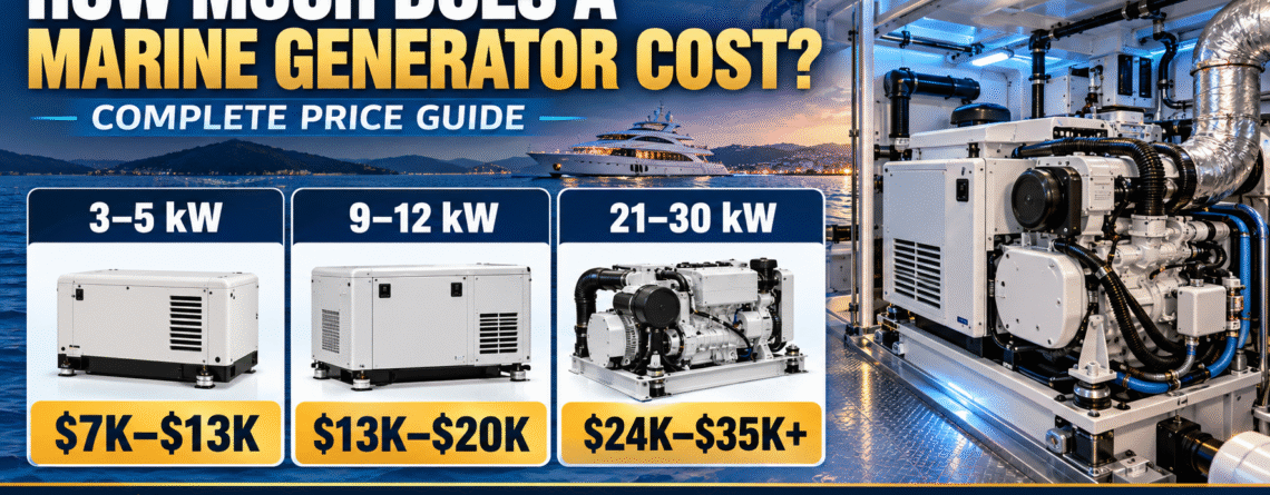 marine generator cost