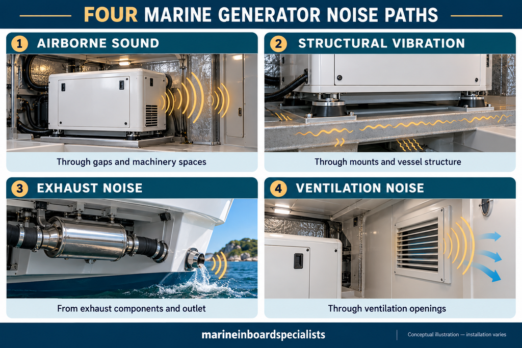 the Four Main Generator Noise Paths